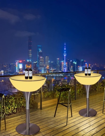 Комплект светящейся мебели Стол+2 стула V4